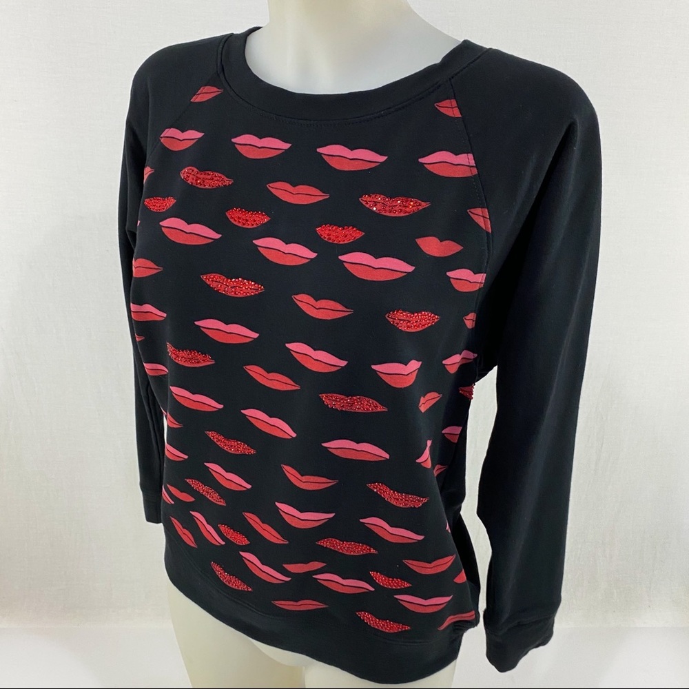 Halogen Lips Love Sweatshirt Top